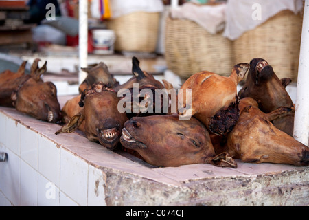 Arequipa, Peru's Mercado de San Camilo, ou San Camilio marché, où les produits de partout dans le sud du Pérou peut être vu. Banque D'Images