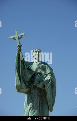 Statue de Saint Sao Goncalo de Lagos en Lagos, Algarve, Portugal, Europe Banque D'Images