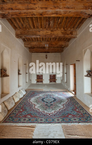 Intérieur dans le fort de Jabrin, Oman, Middle East Banque D'Images