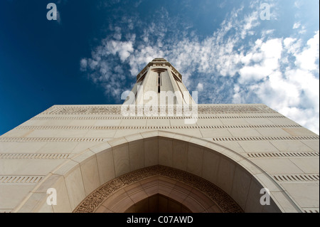 À la recherche d'un minaret, Grande Mosquée Sultan Quaboos, Capitale, Oman, Middle East Banque D'Images