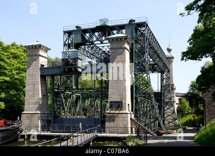 Ancien ascenseur à bateaux, de Waltrop Nordrhein-westfalen, région de la Ruhr, Allemagne, Europe Banque D'Images