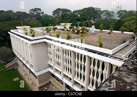 Hélicoptère américain sur le toit du palais de la Réunification, réunion Hall, ancien bâtiment gouvernemental, Ho Chi Minh Ville, Saigon Banque D'Images