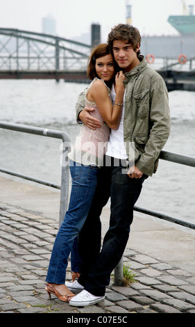 Sylta Fee Wegmann,Philipp Danne, Photocall sur l'ensemble de la télé allemande film 'Italien im Herzen' Hambourg, Allemagne - 17.10.07 Banque D'Images