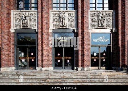 Ullsteinhaus Berlin, l'ancien quartier général de la maison d'édition Ullstein, expressionnisme, bureaux et convention center Banque D'Images