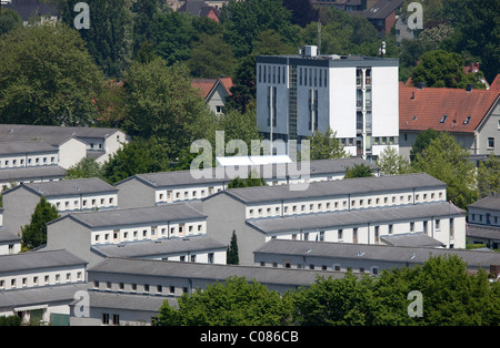 Siedlung Schuengelberg ville de compagnie, le Salon International de la construction Emscher Park, Gelsenkirchen, région de la Ruhr Banque D'Images