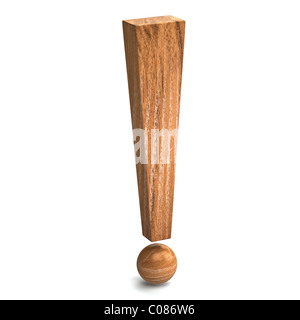 Rendu 3d'exclamation pour web et commercial Banque D'Images
