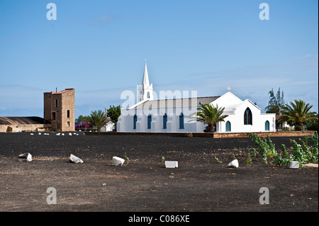 Georgetown est la capitale et chef de l'établissement de l'île de l'Ascension, sur la côte ouest de l'île. Banque D'Images