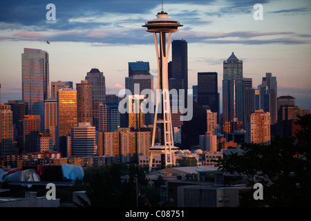 Cityscape vu de Kerry Park, Seattle, USA, Wasington State Banque D'Images