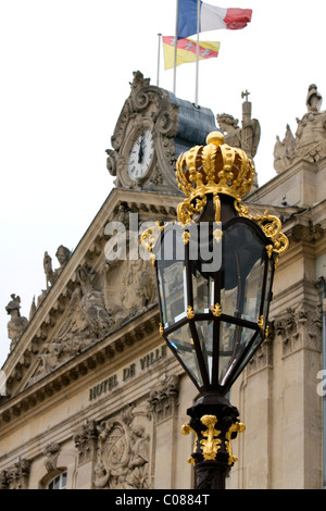 Hôtel de Ville, Place Stanislas à Nancy, Lorraine, France. Banque D'Images