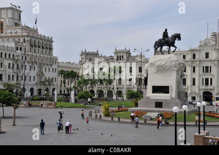 Monument à José de San Martín, Lima, Pérou Banque D'Images