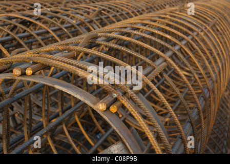 Wire Mesh, armature pour béton de ciment Banque D'Images