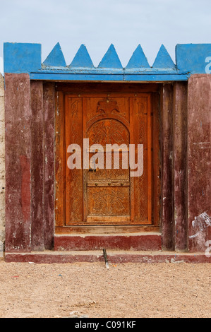 Porte à Ras al Hadd, Oman, Middle East Banque D'Images