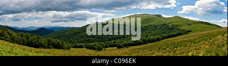 Bieszczady vue panoramique Banque D'Images