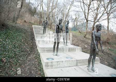 Le Mémorial des Victimes du Communisme par Olbram Zoubek, Prague, République Tchèque Banque D'Images