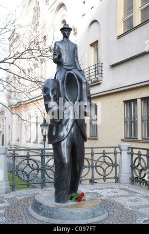 Le Mémorial des Victimes du Communisme par Olbram Zoubek, Prague, République Tchèque Banque D'Images