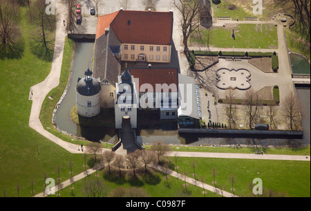 Vue aérienne, château Haus Martfeld, Ennepetal, Erzweg Schwelm, sentier de randonnée, Ruhr, Nordrhein-Westfalen, Germany, Europe Banque D'Images