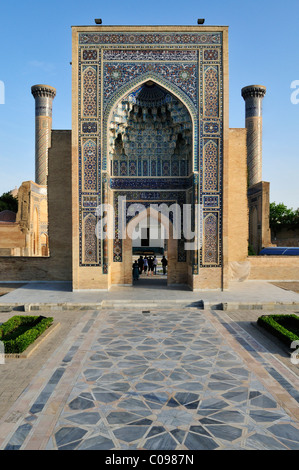 Gur Emir, Gur-Amir, Guri Amir mausolée, tombe de Timur, Temur, Tamerlan, Samarkand, Ouzbékistan, Route de la soie, l'Asie centrale Banque D'Images