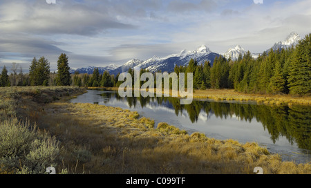 Vue panoramique du Grand Teton Banque D'Images