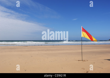 Beach Flag - John Gollop Banque D'Images