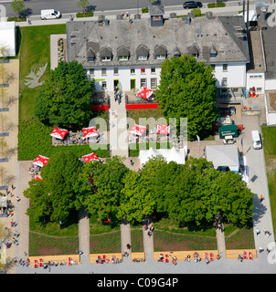 Vue aérienne, Landesgartenschau Exposition Jardin Pays Hemer, Maerkischer Kreis district, région du Sauerland Banque D'Images