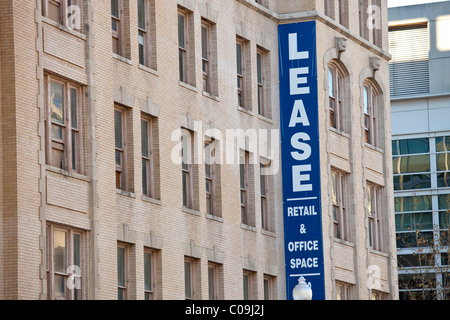 Bureaux et commerces vacants à Washington DC Banque D'Images