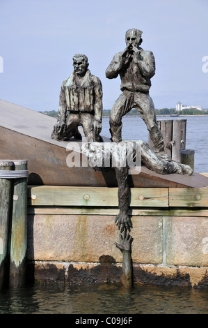 Les marins de la marine marchande américaine' memorial, Battery Park, du quartier financier, new york city, New York, USA, United States of America Banque D'Images