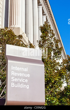 Bâtiment de l'IRS à Washington DC Banque D'Images