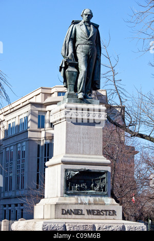 Sculpture de Daniel Webster, Washington DC Banque D'Images