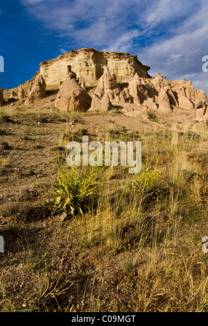 Paysage de tuf, la Cappadoce, Anatolie centrale, Turquie, Asie Banque D'Images