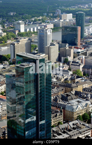 Gratte-ciel de la Dresdner Bank, Gallileo appelé tour Westhafen, Financial District, Frankfurt am Main, Hesse, Germany, Europe Banque D'Images