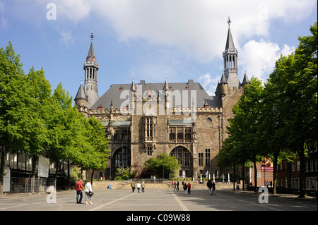 Hôtel de ville d'Aix-la-Chapelle, Aix-la-Chapelle, Rhénanie-du-Nord-Westfalia, Allemagne, Europe Banque D'Images