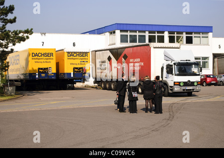 Villeroy & Boch factory distribution center, Merzig, Sarre, Allemagne Banque D'Images