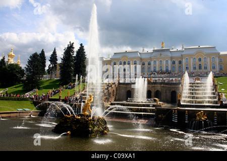 Palais de Peterhof, Saint-Pétersbourg, Russie, Europe Banque D'Images