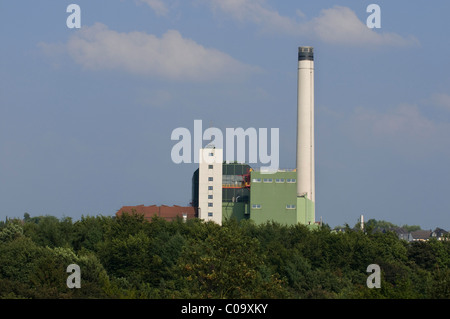 Usine d'incinération des déchets du mbH Wuppertal entreprise de gestion des déchets, Nordrhein-Westfalen, Germany, Europe Banque D'Images