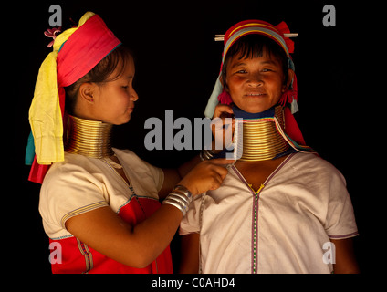 Long cou femmes en Thaïlande Banque D'Images