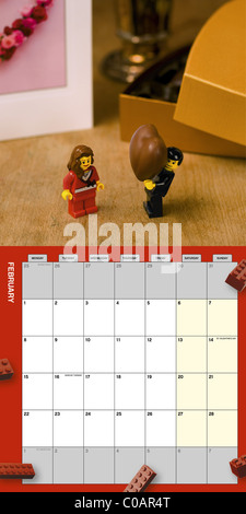 Fixer une date en 2010 avec Lego briques LEGO Amour" et les chiffres ? Voici l'occasion de les apprécier 365 jours de l'année ! Royaume-uni a LEGO Banque D'Images