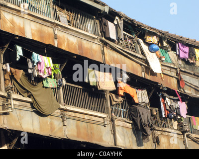 L'Inde. Vieux bâtiments coloniaux dans le centre de Mumbai Banque D'Images