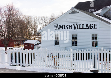 Le village Amish du Comté de Lancaster en Pennsylvanie USA Banque D'Images