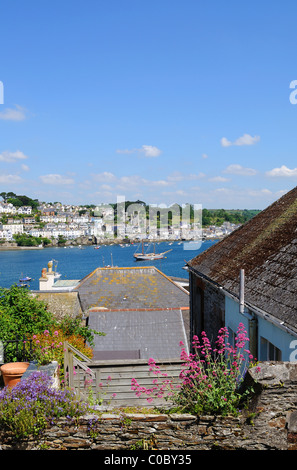 À l'égard de fowey polruan à Cornwall, uk Banque D'Images