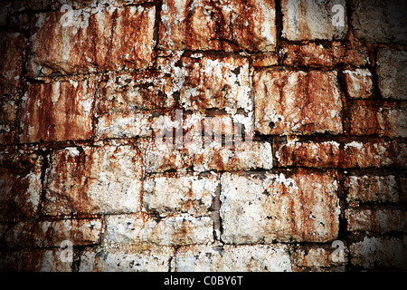 Abstract grunge mur de fond avec de la peinture blanche écaillée Banque D'Images
