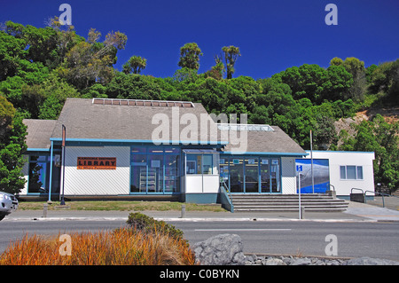 La bibliothèque du District de Kaikoura, West End, Kaikoura, Canterbury, île du Sud, Nouvelle-Zélande Banque D'Images