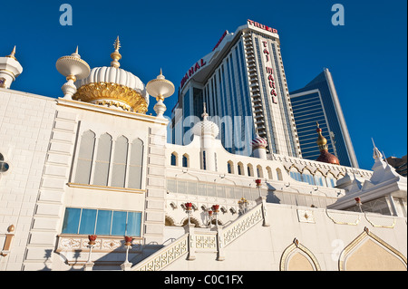 Extérieur de Trump Taj Mahal casino, Atlantic City, New Jersey, NJ, USA Banque D'Images