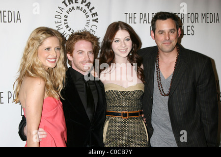 Sarah Michelle Gellar, Seth Green, Michelle Trachtenberg et Nicolas Brendon 'Buffy the Vampire Slayer' réunion Pour Paley Banque D'Images