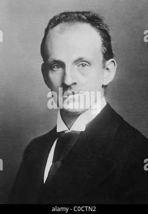 Romancier et dramaturge allemand Gerhart Hauptmann (1862 - 1946) - lauréat du Prix Nobel de Littérature en 1912. Banque D'Images