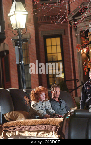Matthew McConaughey et Emma Stone répéter une scène de "Les fantômes du passé" copines Boston, Massachusetts - 10.07.09 Banque D'Images