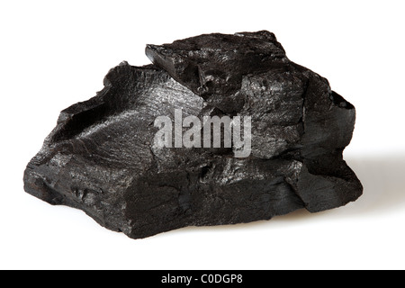 L'échantillon de charbon de lignite Banque D'Images