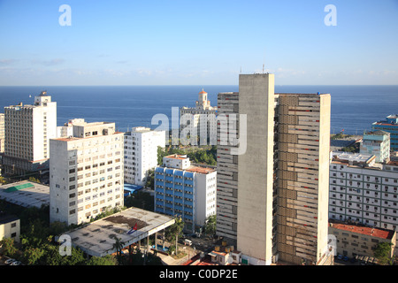 Tôt le matin, vue sur La Havane Cuba Banque D'Images