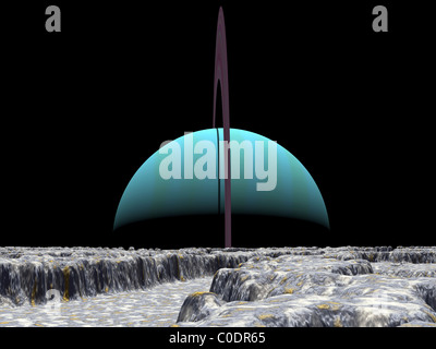 Illustration de l'exoplanète géante 70 Virginis b. Banque D'Images
