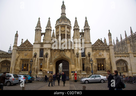 Kings College à Cambridge - Angleterre Gatehouse Banque D'Images