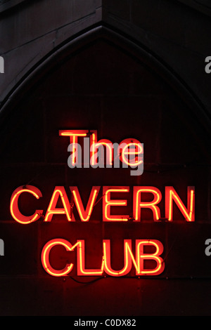 Inscrivez-vous à l'extérieur de la Cavern Club de Liverpool, Royaume-Uni Banque D'Images